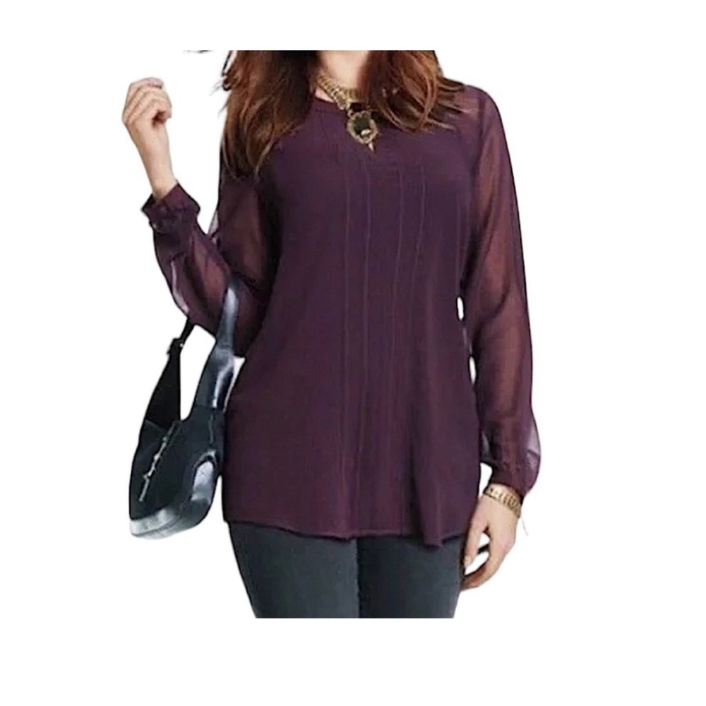 Cabi Entice Chiffon Pleat Blouse